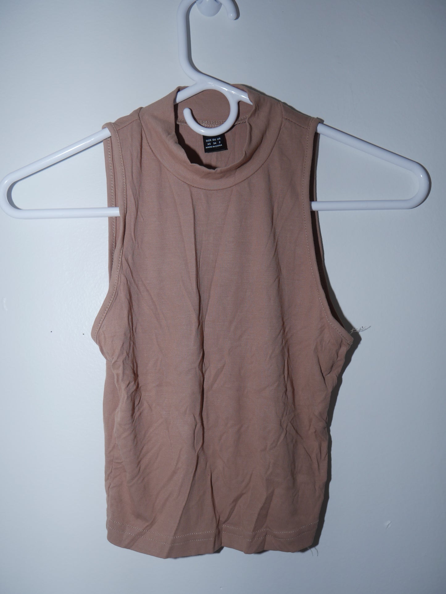 Tan Stretch Tank Top