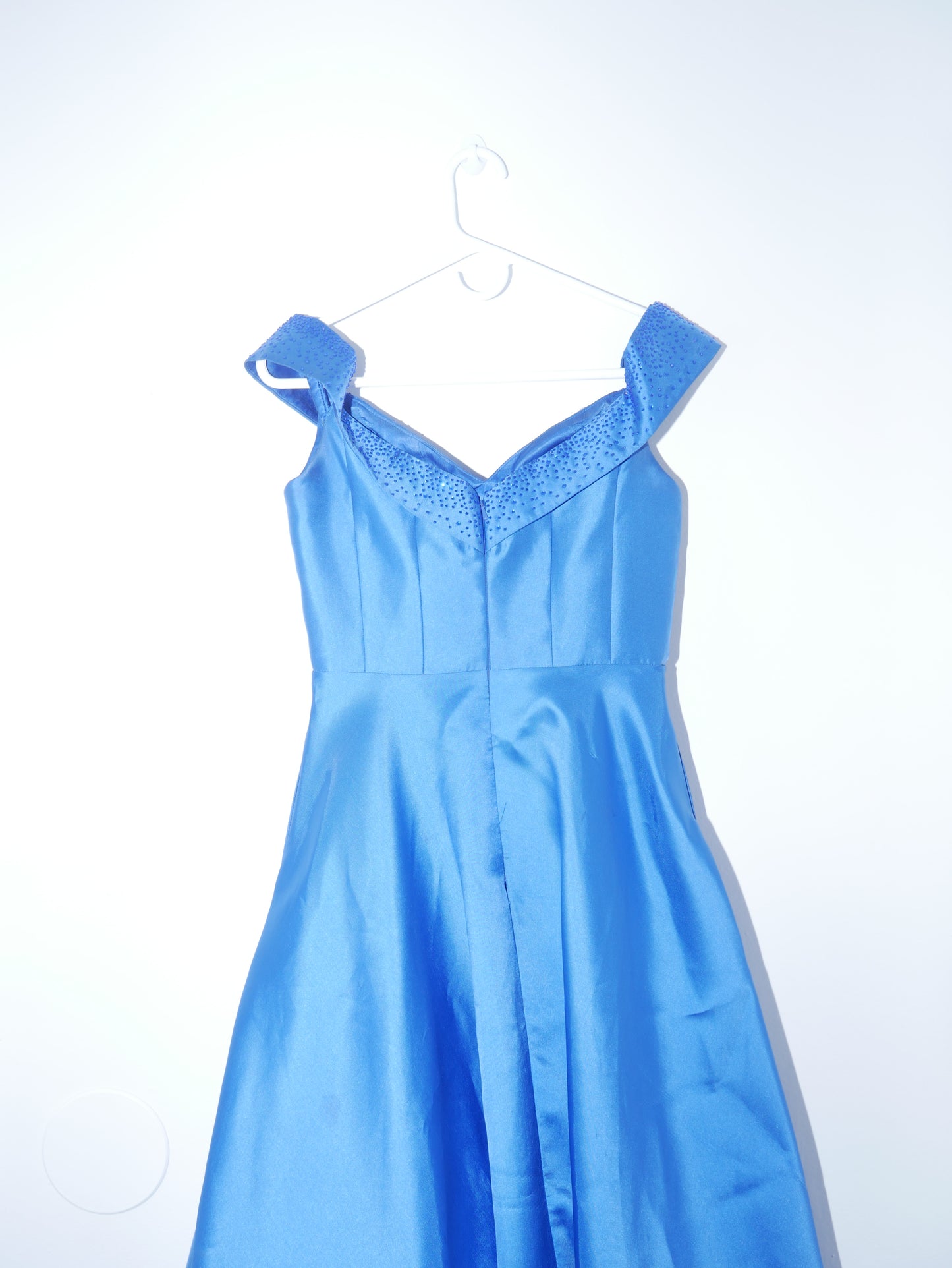 Blue Prom Off Sholder Gown