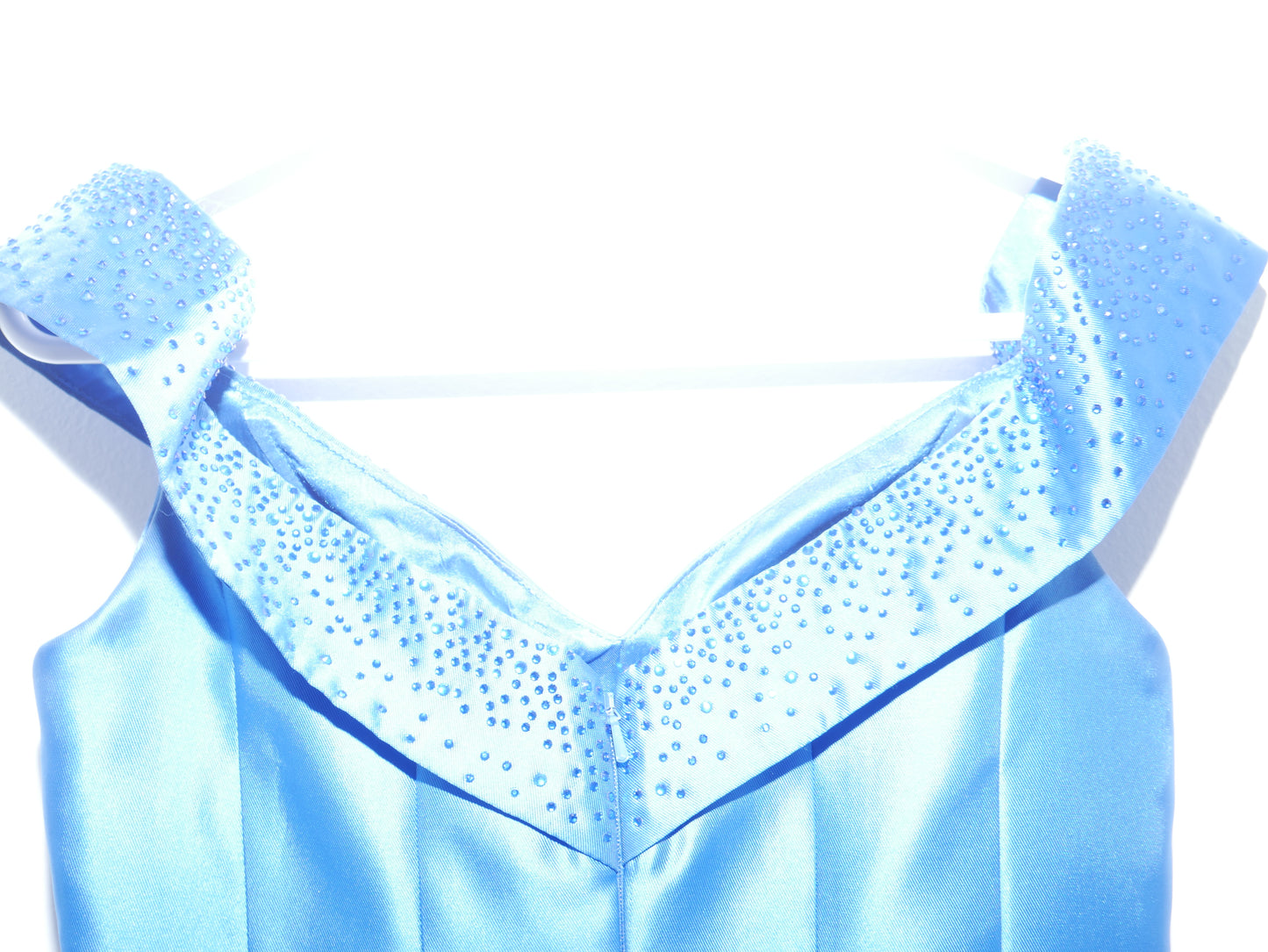 Blue Prom Off Sholder Gown