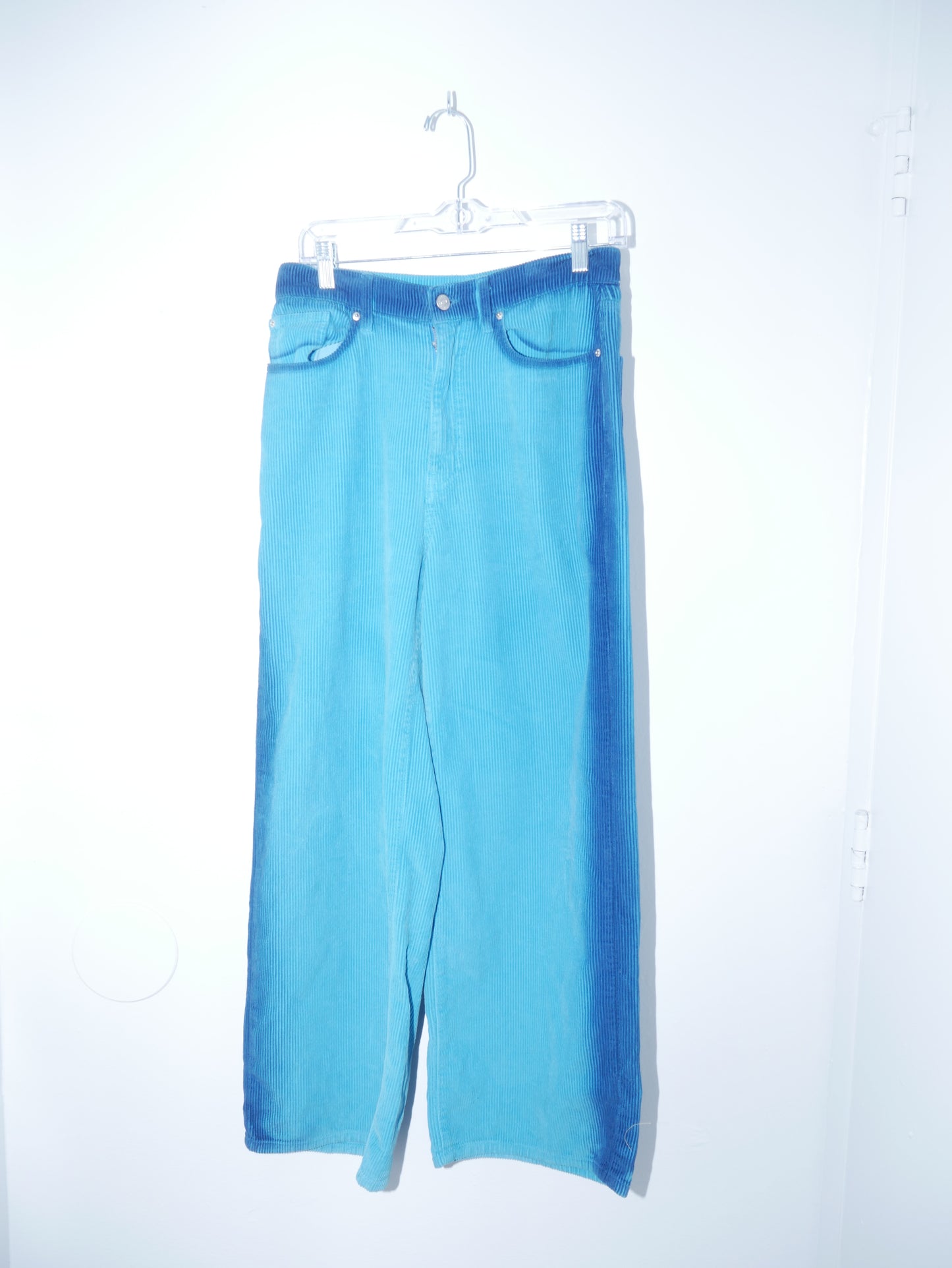 Blue Tie Dye Cordaroy Boyfriend Jeans