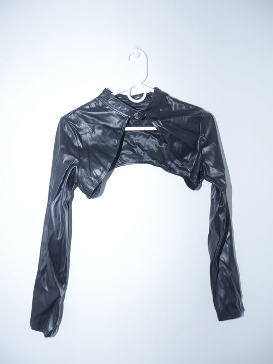 Leather Crop Jacket