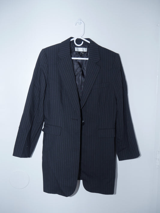 Pin Stripe Long Blazer