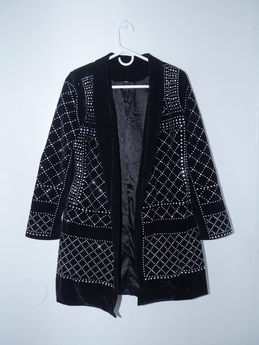 Velvet Studded Jacket