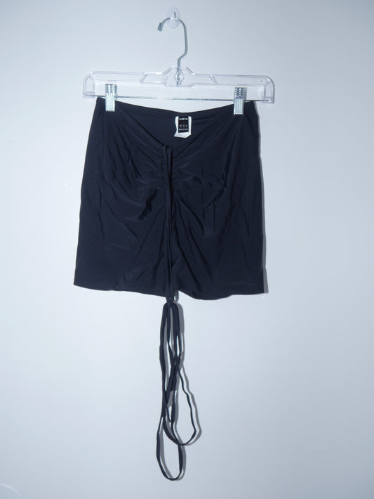Black Wrap Around Strech Shorts