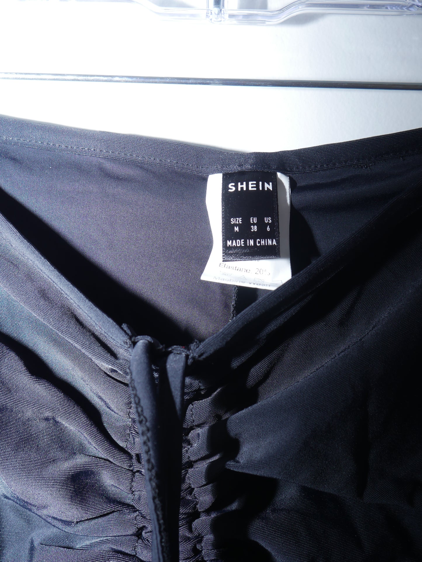 Black Wrap Around Strech Shorts