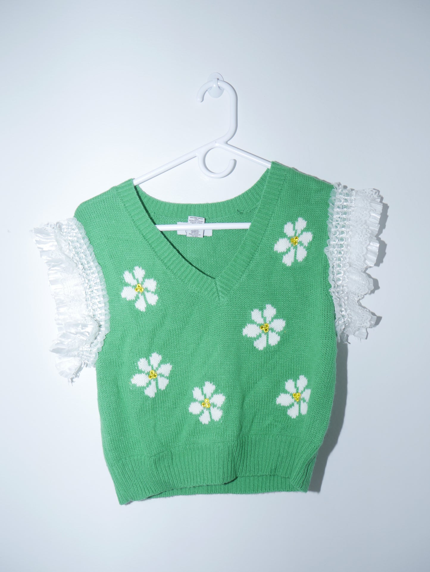Green Daisy Vest