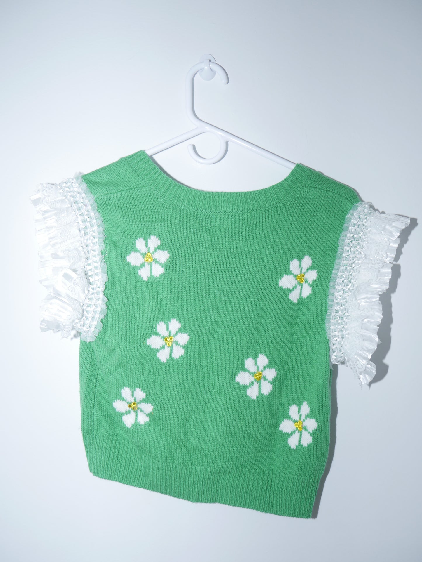Green Daisy Vest