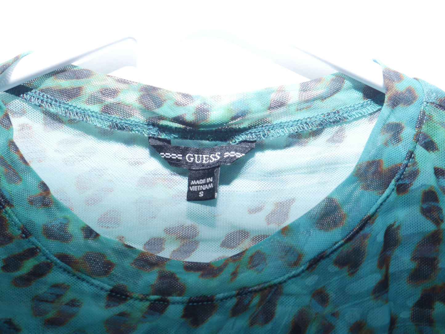 Green Leopard Mesh Shirt