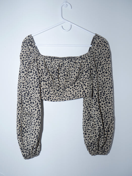 Leopard Tan Blouse
