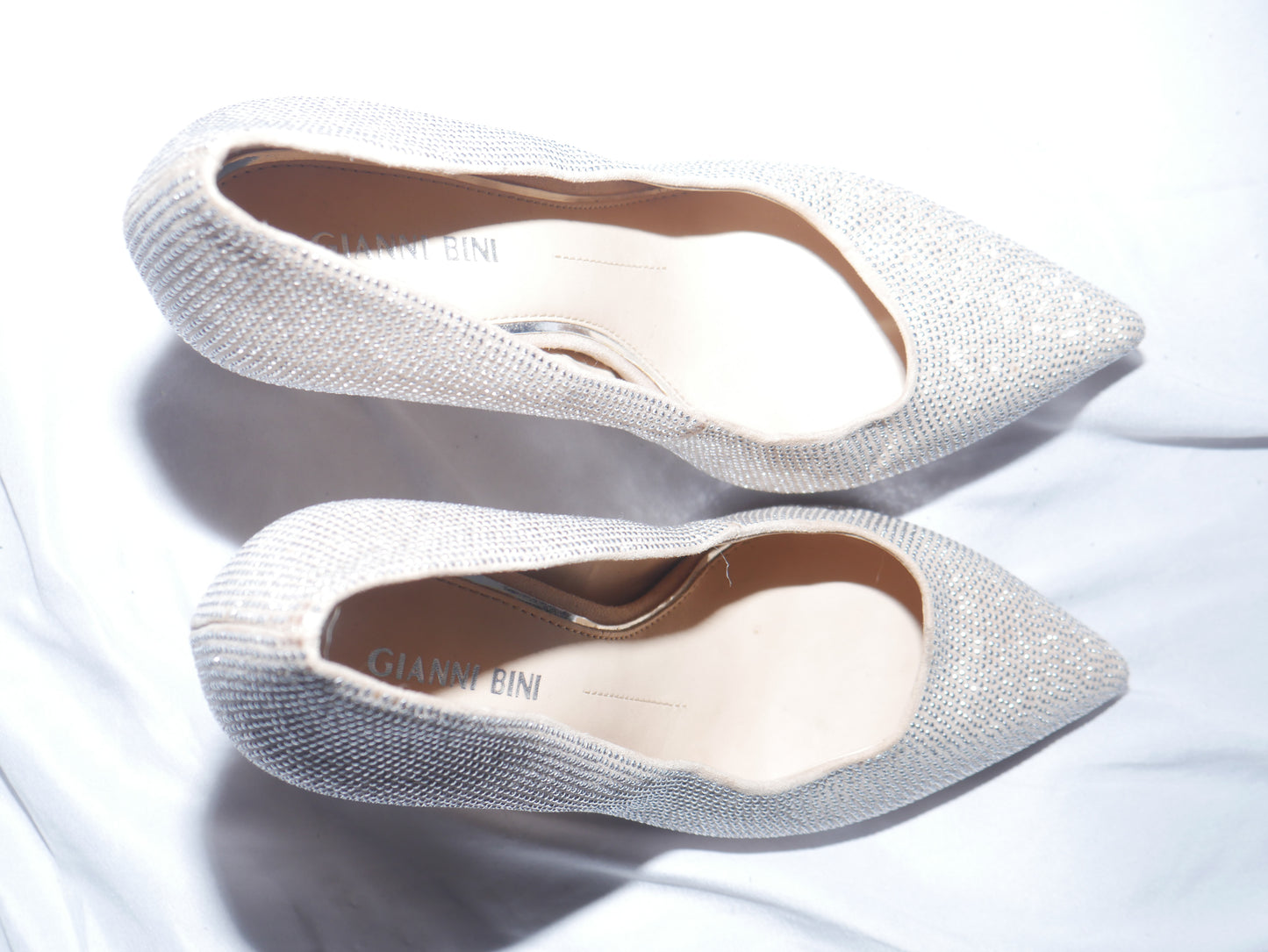 Sequin Pointed Toe Heels
