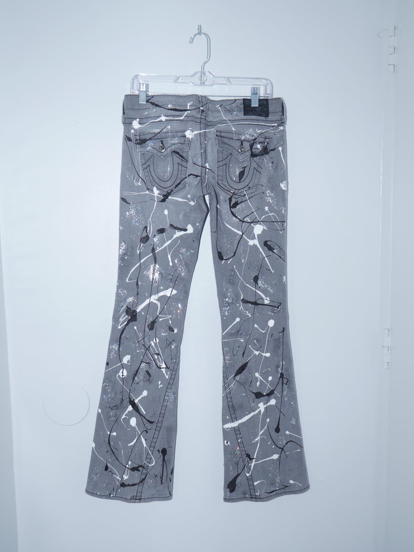 Custom Grey True Religion Bootcut Jeans
