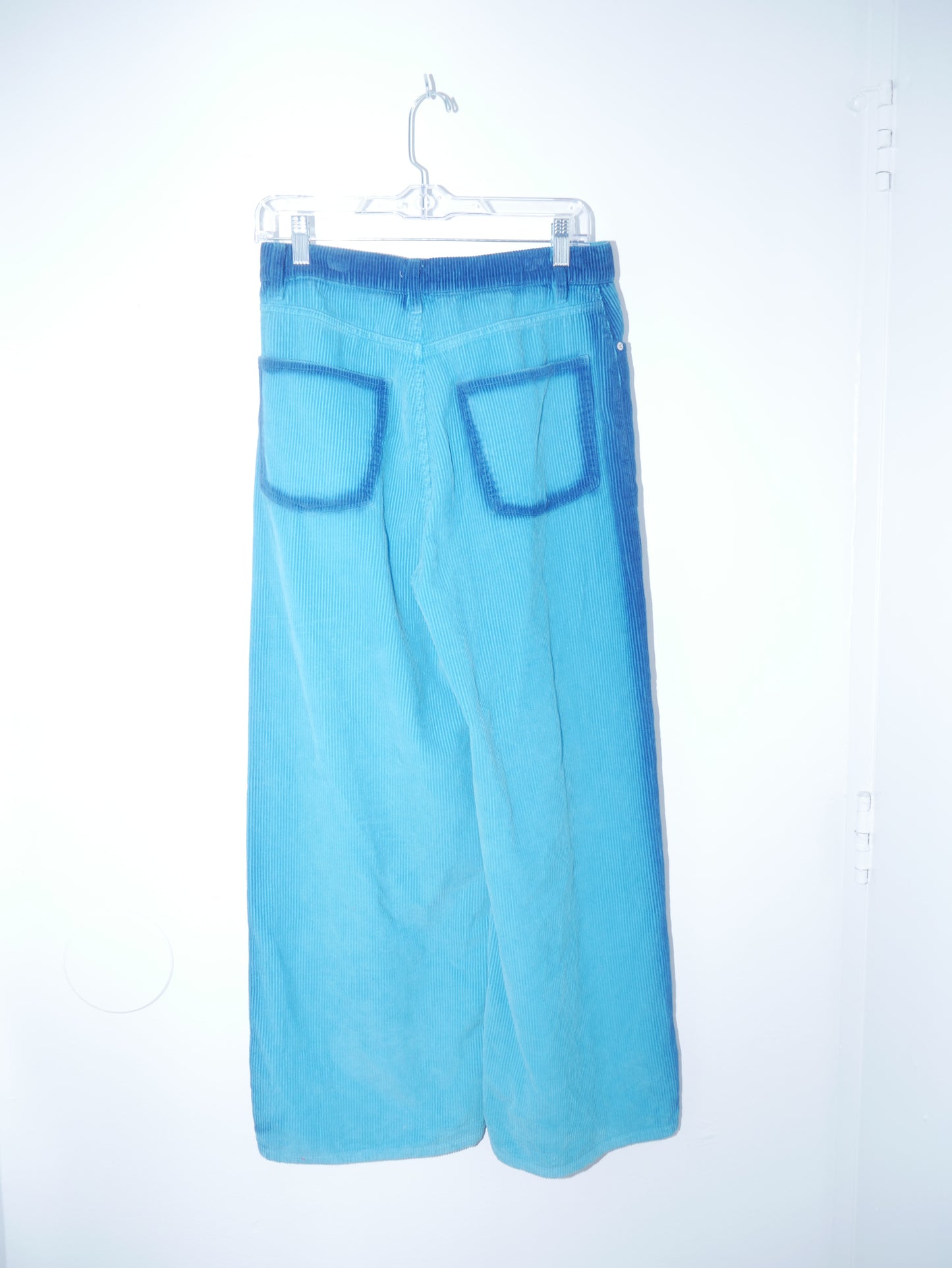 Blue Tie Dye Cordaroy Boyfriend Jeans